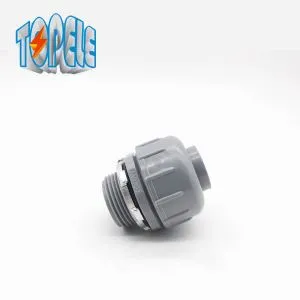 Nascóirí Dochta Leachtacha Neamh-Mhiotalacha Plaisteacha PVC Díreach